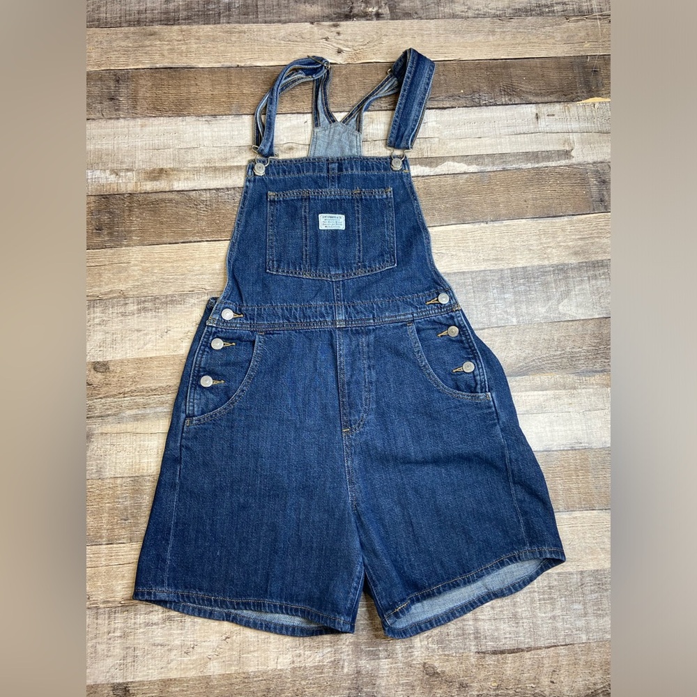 Denim Overalls with Adjustable Straps Shorts Levi’s Two Horse